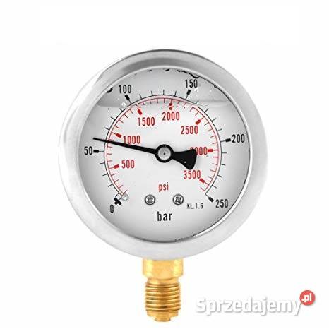 Manometr dolny radialny MG163 250 bar gwint 14 Rolnictwo wielkopolskie Złotów