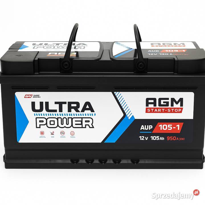 AGM Akumulator 12V105Ah 950A ULTRA POWER SKLEP