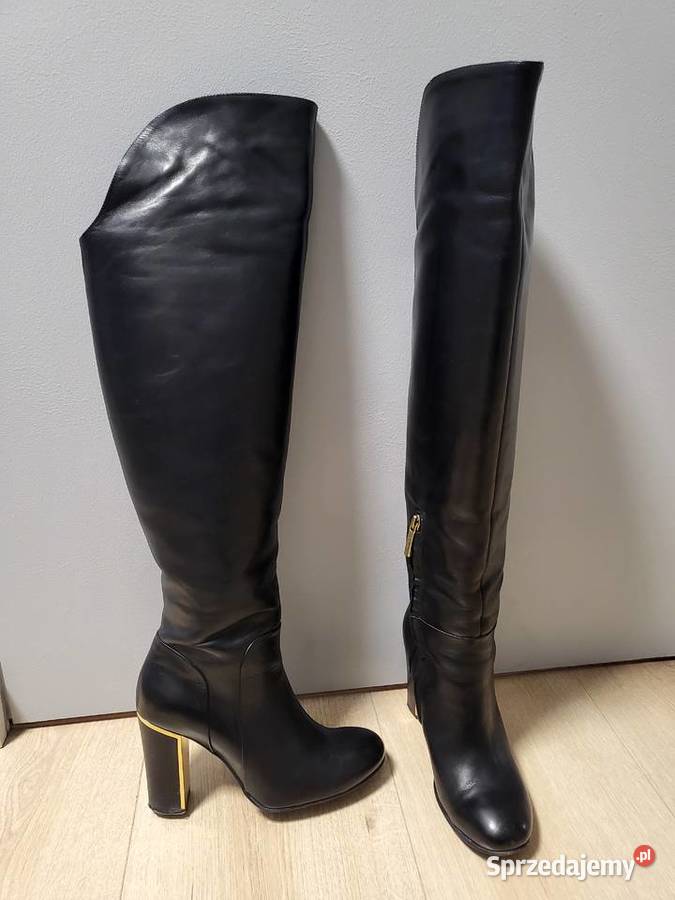 Buty muszkieterki kolano skóra Gino Rossi stan mazowieckie Warszawa
