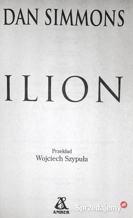 Ilion Dan Simmons Chełm sprzedam