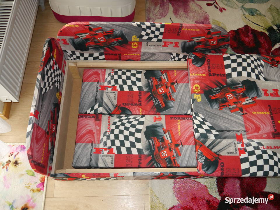 Łóżko dziecięce rozkładane Kubuś rogówka sofka