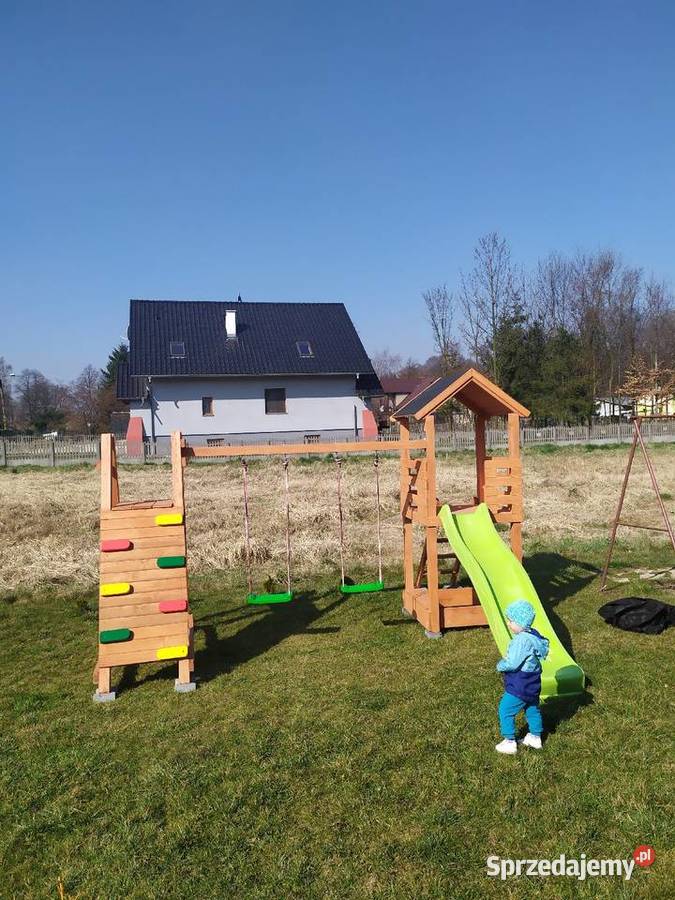 Plac zabaw zjeżdżalnia piaskownica huśtawki Pozostałe Trzebunia sprzedam