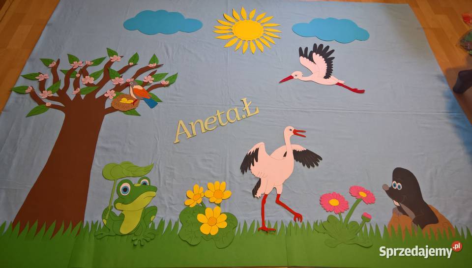 Dekoracja wiosenne z brystolu 504 102 444 Pozostałe Garwolin