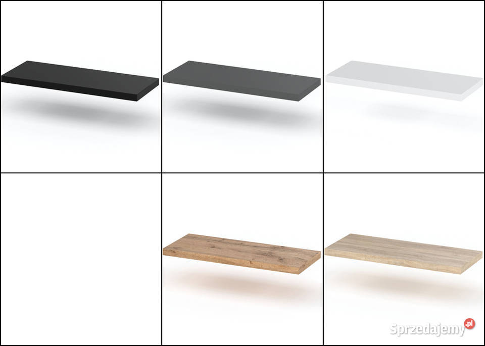 Półka Wisząca Ścienna Na Książki Dzieci Czarna