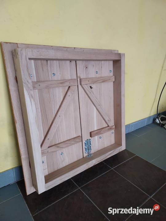 Solidne dębowe drzwi do wędzarni szafek Szczucin sprzedam
