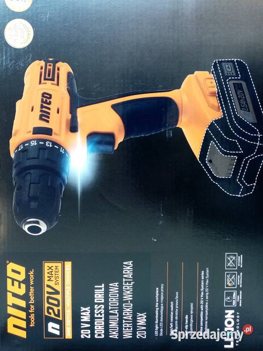 Wiertarko wkrętarka akumulatorowa Niteo 20V Nowa Wieliczka sprzedam