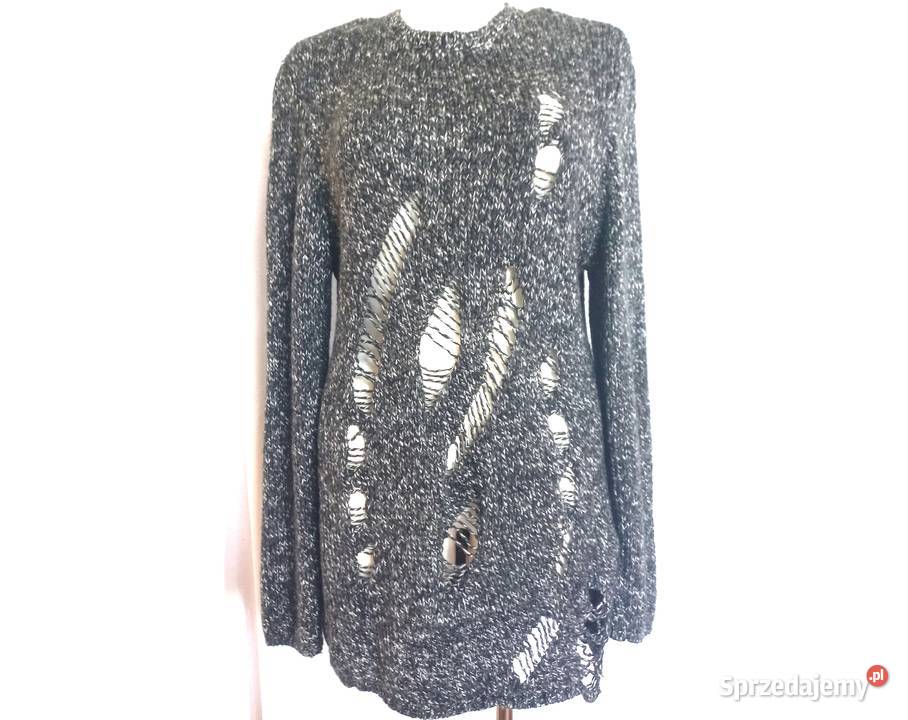 Sweter damski r 40 czarny Bershka NOWY długi Białystok