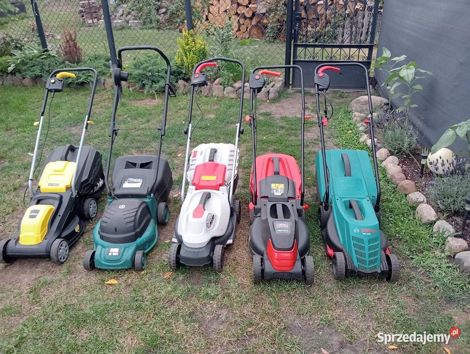 Kosiarki elektryczne i rower