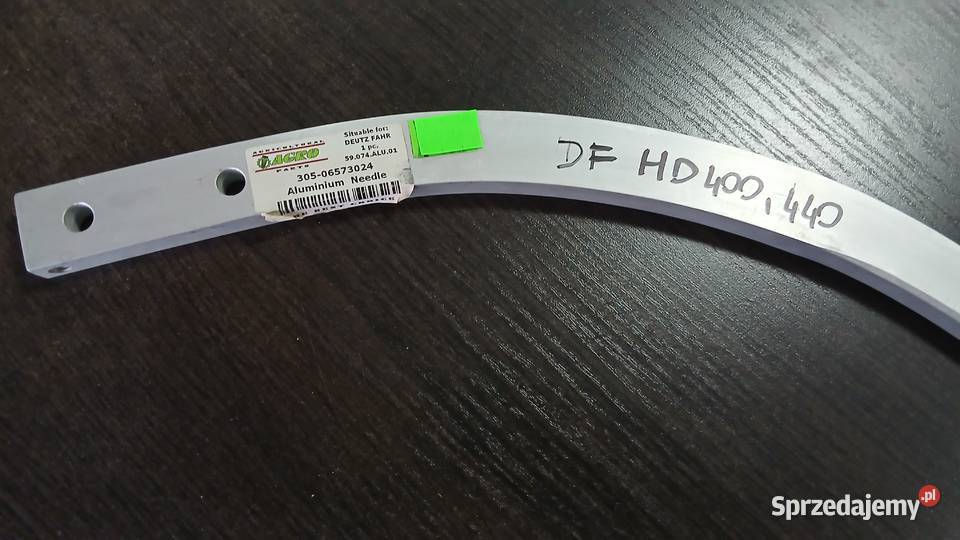 Iglica aluminiowa prasy Deutz Fahr Radomsko