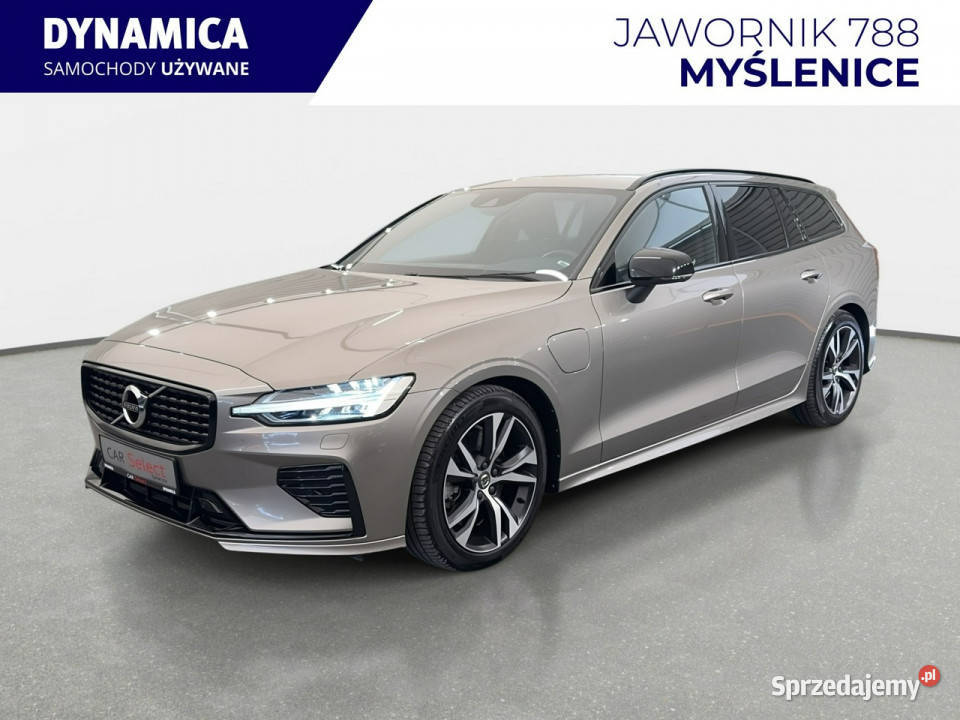 Volvo V60 VAT 23 RDesign 20 T8 PHEV 455 automat przyciemniane szyby małopolskie Myślenice