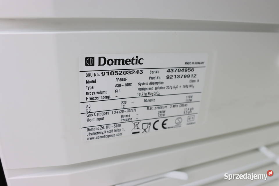Lodówka turystyczna Dometic RF60KF 9105203243 śląskie Pszczyna sprzedam