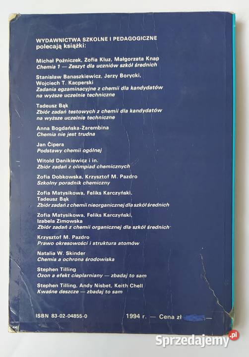 PODSTAWY CHEMII Tadeusz Drapała szkoła ponadgimnazjalna