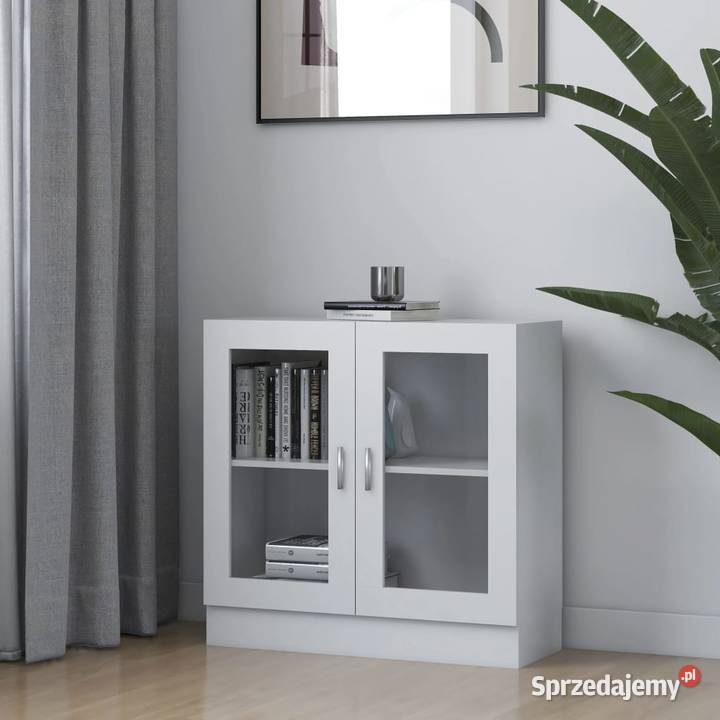 vidaXL Witryna biała materiał drewnopochodny Warszawa