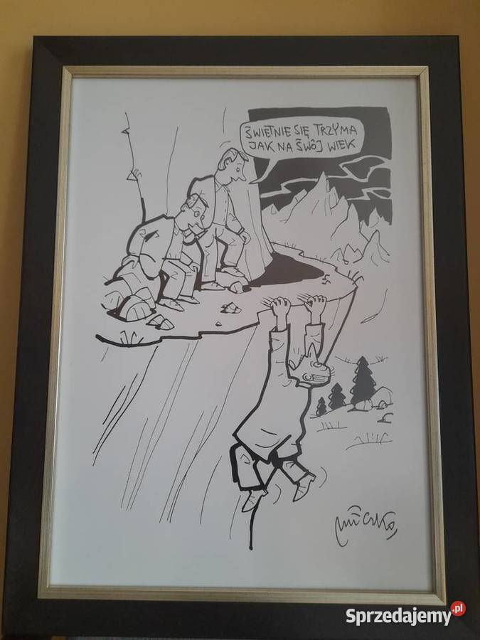 Na prezent plakat Andrzeja Mleczki Międzychód sprzedam