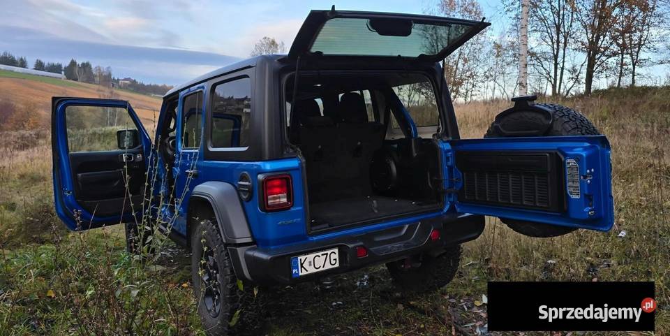 Jeep Wrangler Willys Hybryda 381 4X4 2023r małopolskie Narama