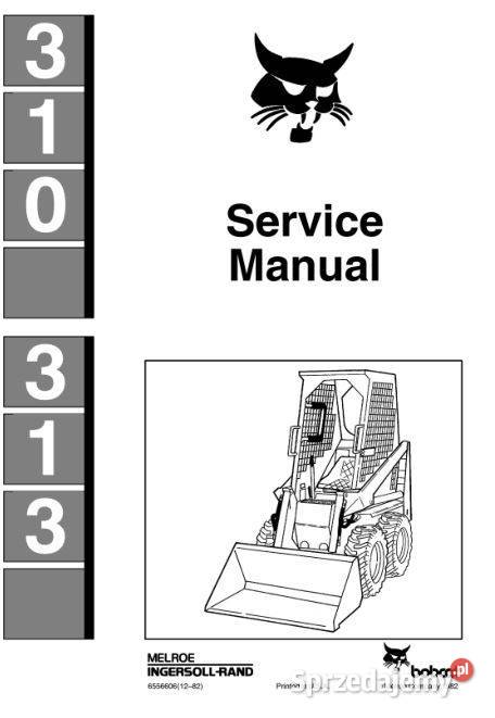 Bobcat 323 310 313 instrukcja naprawy Kielce