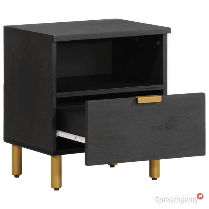 Szafka nocna czarna 40x33x46 materiał mazowieckie Warszawa