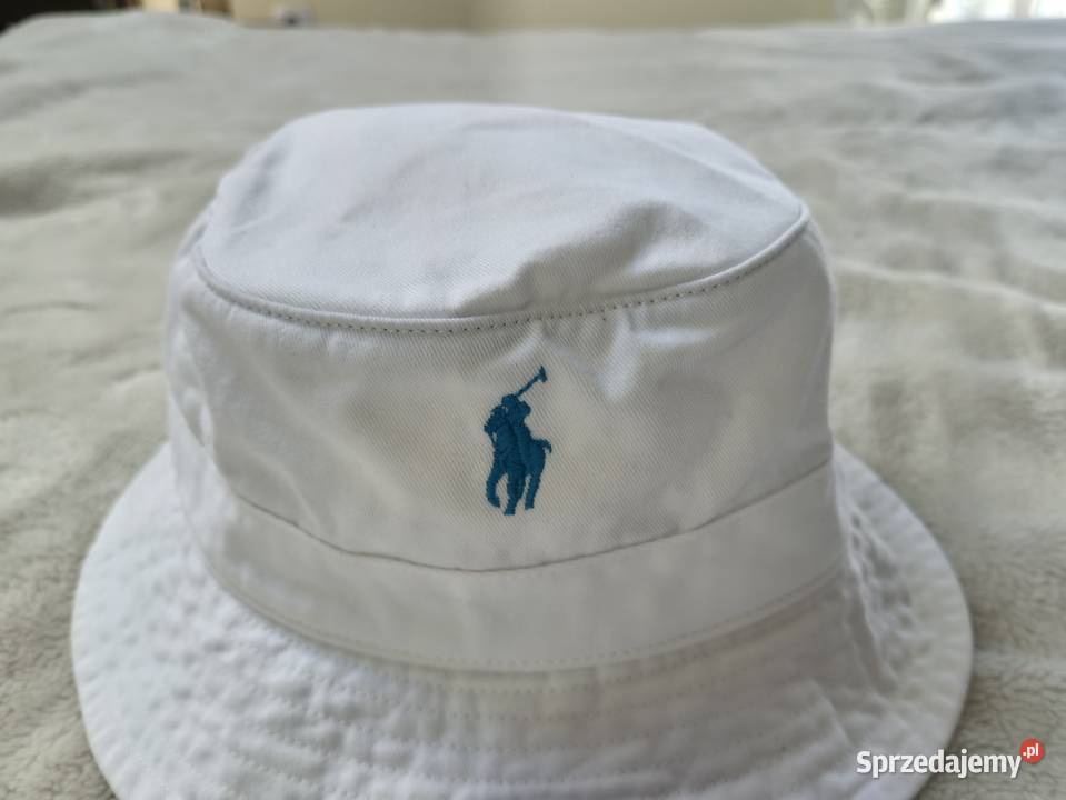 Nowy biały kapelusz bawełniany bucket Ralph Bibice