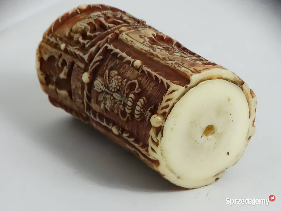 Unikatowa świeca rzeźbiona vintage retro scenki Biłgoraj sprzedam