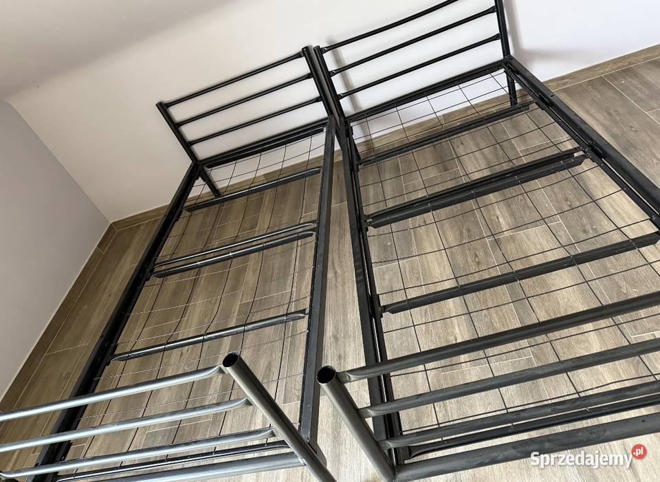 Łóżko metalowe czarne Głubczyce