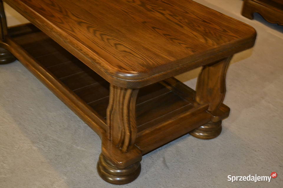 stolik stylowy lity dąb