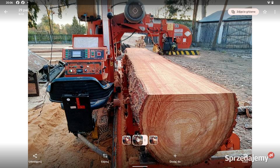 Tartak trak taśmowy przejezdny Końskie