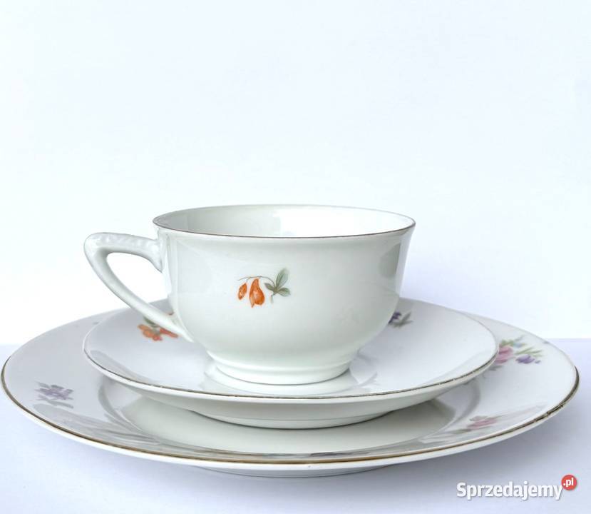 Trio porcelanowe Retsch Bavaria Zestaw Kraków