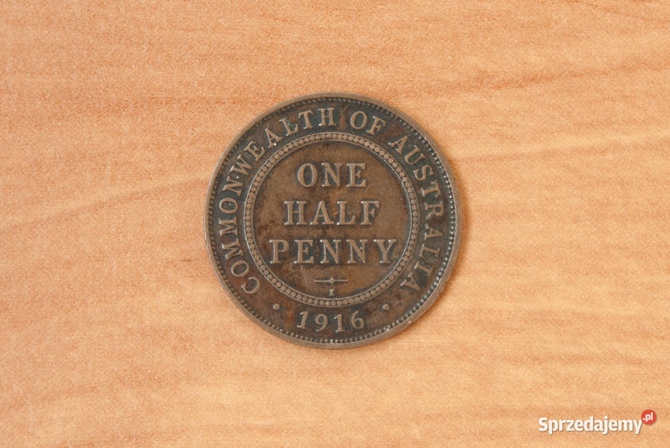 NUMIZMATYKA Australia 1916 ONE HALF 12 PENNY Stara Wieś