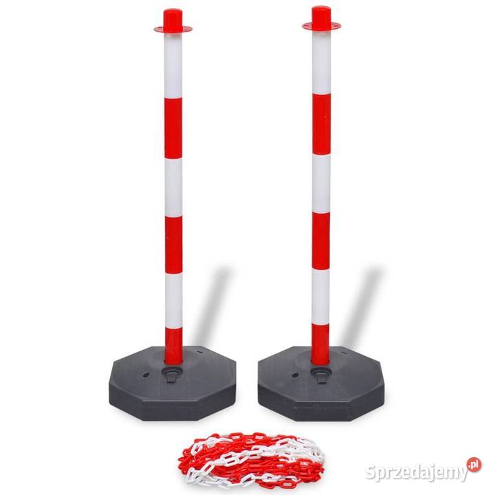 vidaXL Zestaw 4 słupków i 2 plastikowych Pozostałe