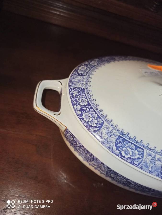 Waza KPM Syg 190427 r Pas niebieskich kwiatków Antyki, Sztuka, Kolekcje pomorskie Gdańsk