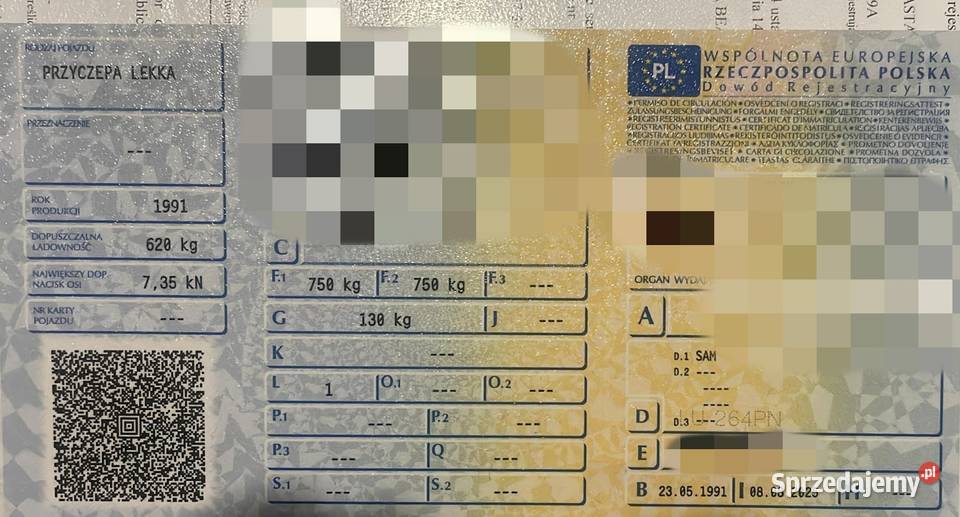 Przyczepa Sam pozostałości lubelskie Lublin sprzedam