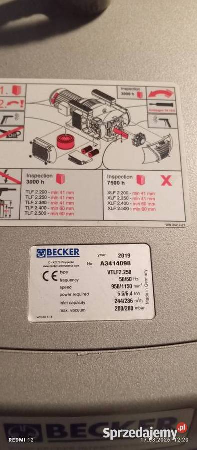 Becker vtlf 2250 Wrocław