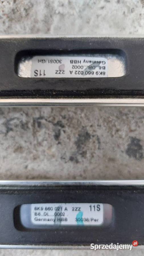 8K9860021A 8K9860022A Relingi dachowe chrom Audi Sępólno Krajeńskie