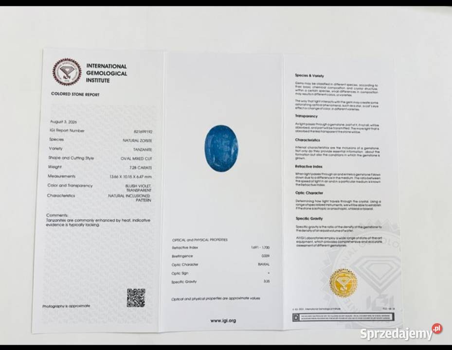 Kamień szlachetny Tanazait Żwir i kamienie Poręba
