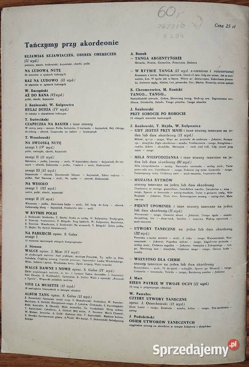 Utwory Taneczne na jeden dwa akordeony