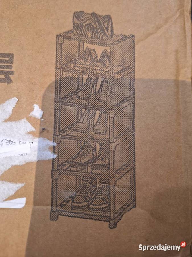 Szafka na buty składana jednorzędowa czarna Nowa