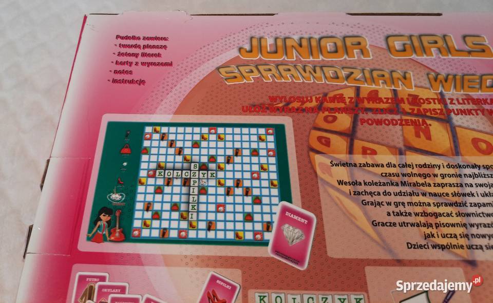 Gra edukacyjna ułóż wyrazy Junior Girls FAN śląskie Czeladź sprzedam