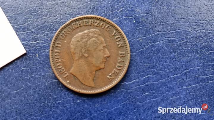 Stare monety 1 krajcar 1844 Niemcy Badenia sprzedam