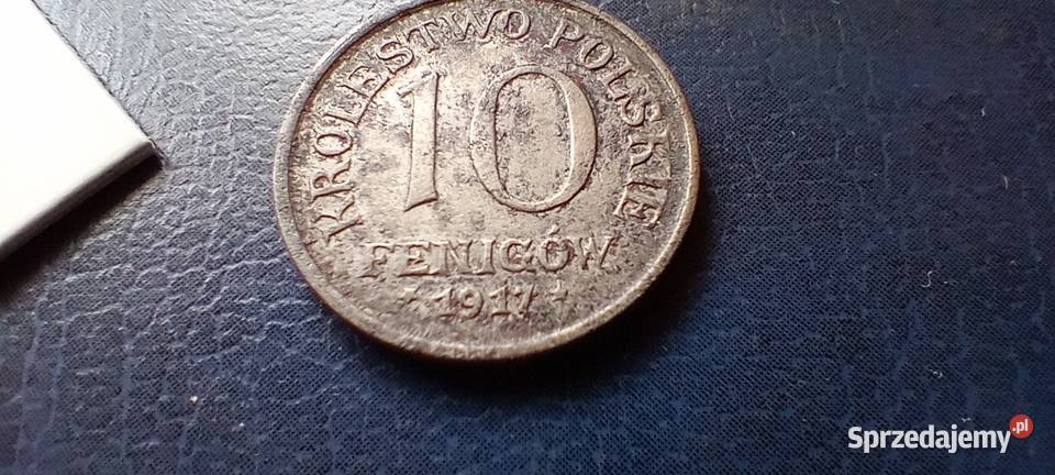 Stare monety 10 fenigów 1917 Polska Lesko