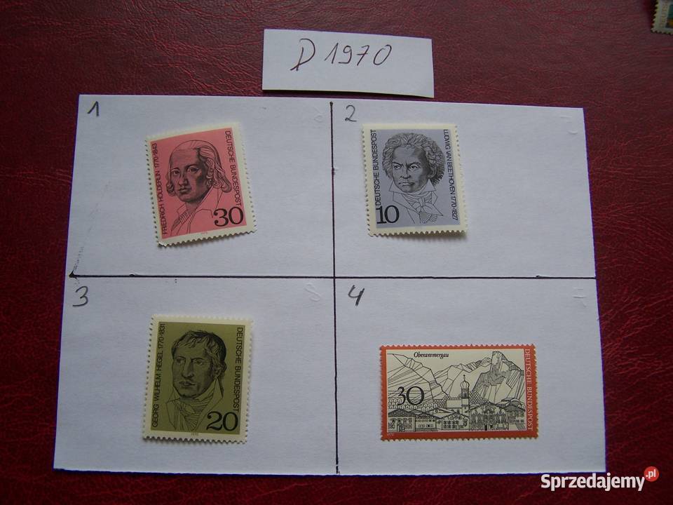 Niemcy 1970 MNH Znaczki z roczników WYBIERAJ Tychy