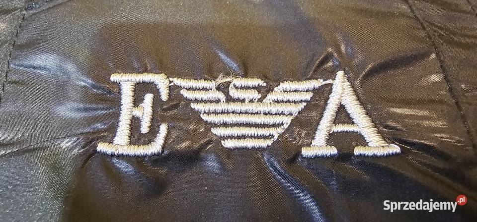 Kurtka czarna letnia Emporio Armani Kurtki i płaszcze Książenice