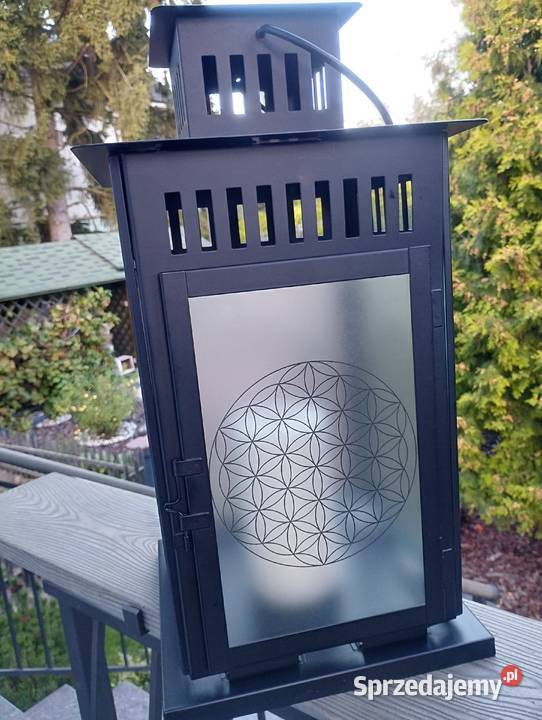 Duży lampion z kwiatem życia