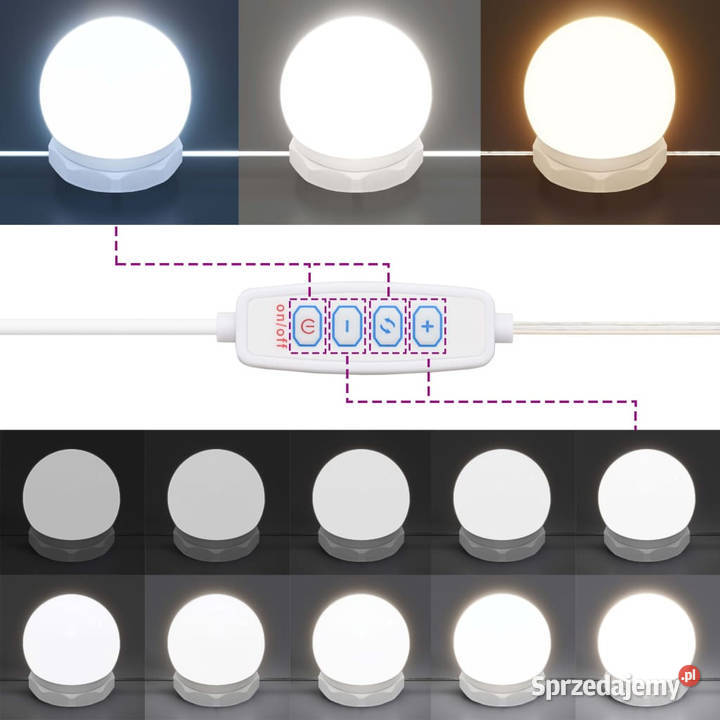 Toaletka z LED przydymiony dąb 865x35x136 Toaletki mazowieckie Warszawa