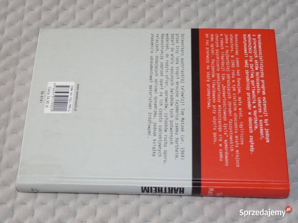 Zamek śmierci Hartheim Tom Matzek historyczna ISBN 8373119906 małopolskie Kraków sprzedam