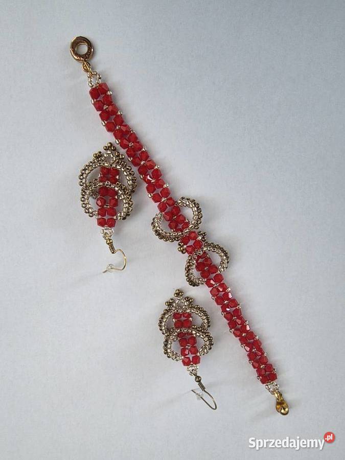 Bransoletka damska z kolczykami dł19 Tenczynek sprzedam