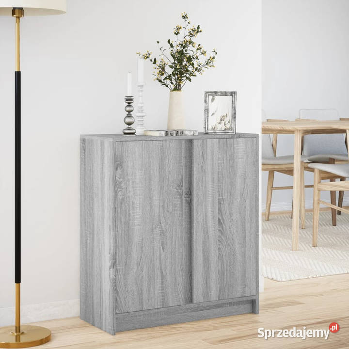Szafka z LED szary dąb sonoma 77x34x85 WM852136 Warszawa