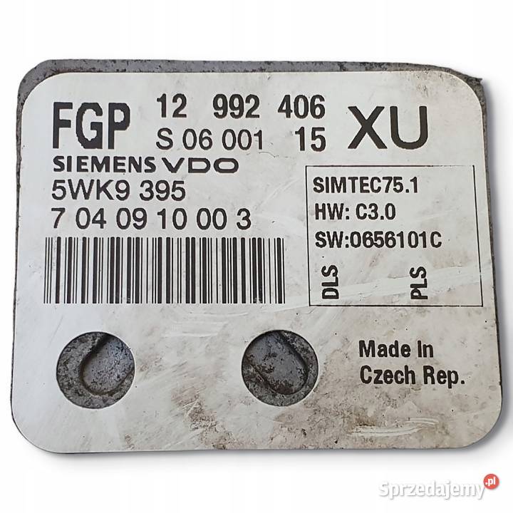 STEROWNIK SILNIKA Opel Zafira B 18 16V 12992406 Chełm