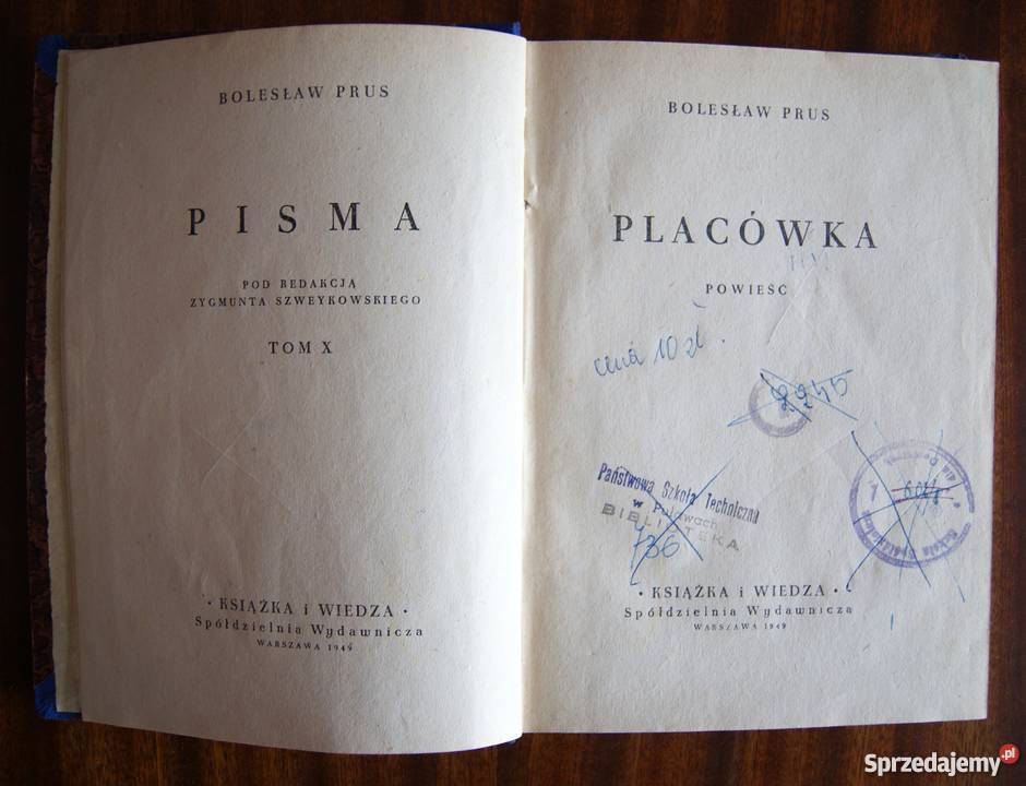 Bolesław Prus Placówka 1949 Parczew