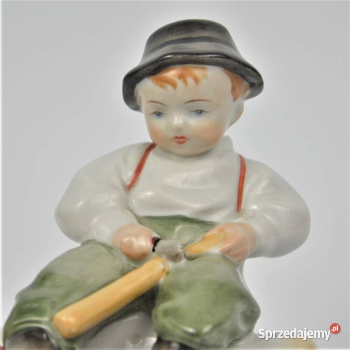 chłopiec rzeźbiarz Sinko art deco Zsolnay Warszawa