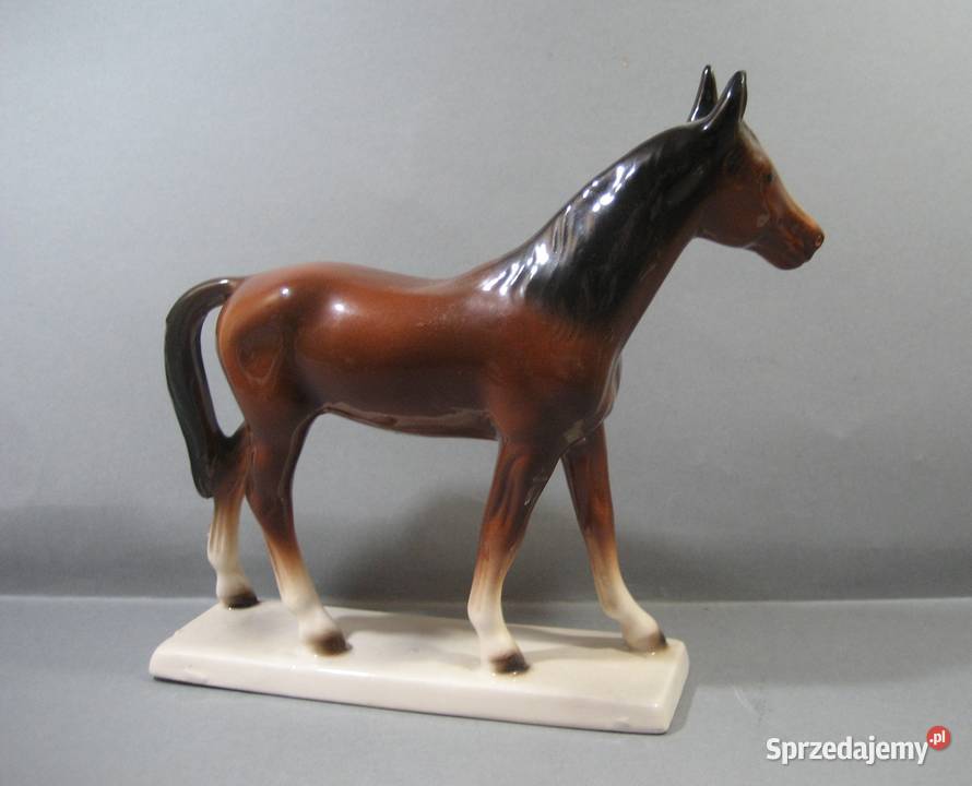 Figurka Porcelanowa Hartwig and Co Koń 16 x 17 Katowice